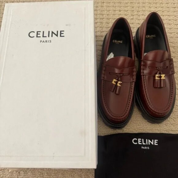 Celine Black leather Loafers - Picture 1 of 4